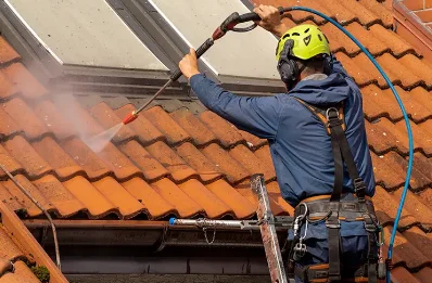 Démoussage et hydrofuge de toiture à Sarcenas